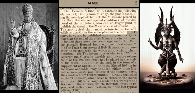 Freemason Pius X and his changes