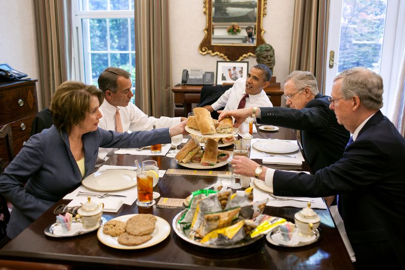 Masonic Two Party system enjoys lunch together