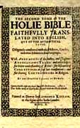 DOUAI RHEIMS FIRST EDITION BIBLE IN ENGLISH