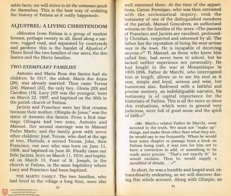 The Whole Truth About Fatima Volume 1 pages 22-23
