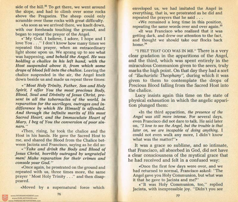 The Whole Truth About Fatima Volume 1 pages 76-77