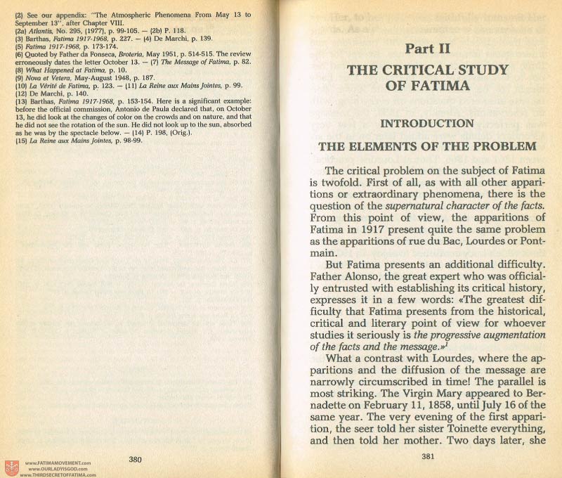 The Whole Truth About Fatima Volume 1 pages 380-381