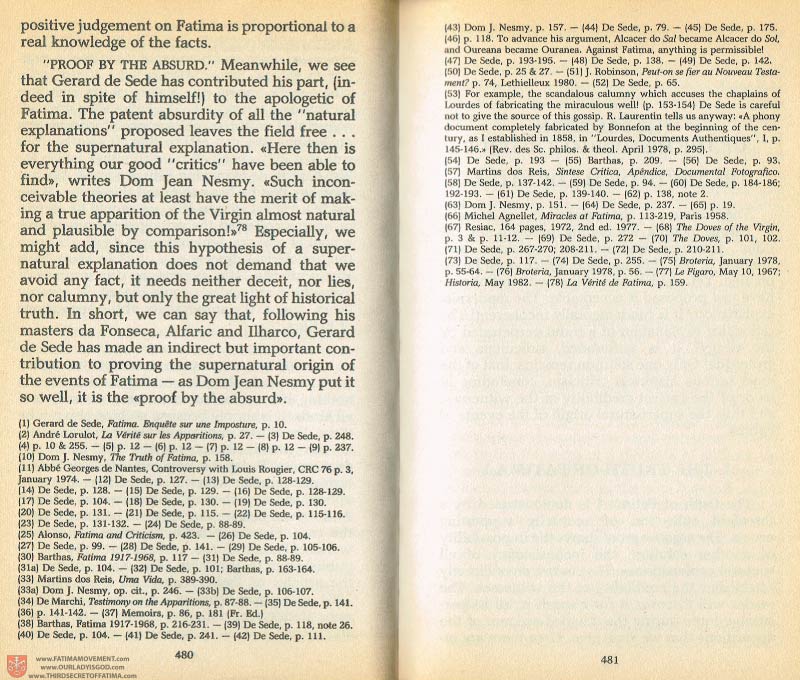 The Whole Truth About Fatima Volume 1 pages 480-481