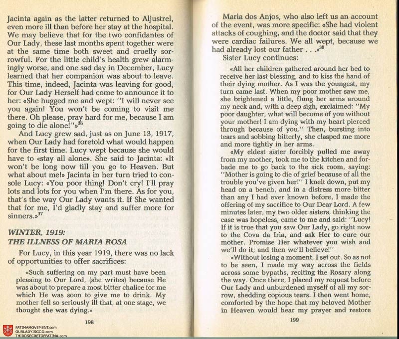 The Whole Truth About Fatima Volume 2 pages 184-185