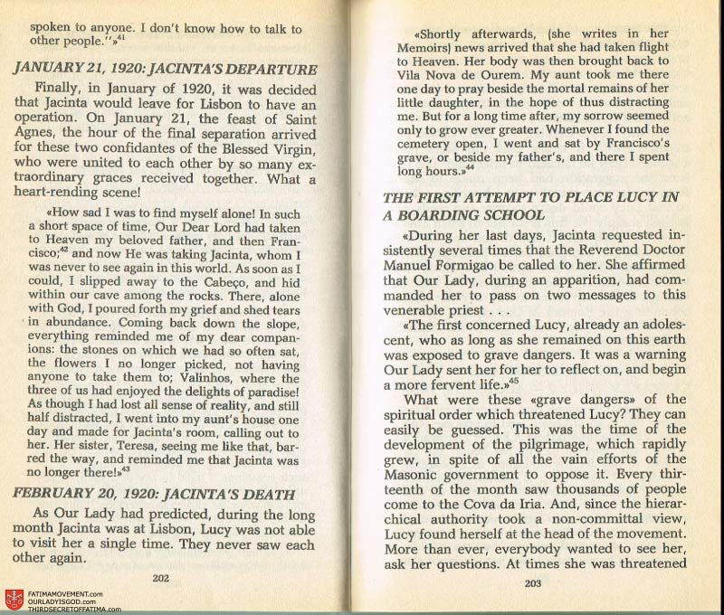 The Whole Truth About Fatima Volume 2 pages 188-189