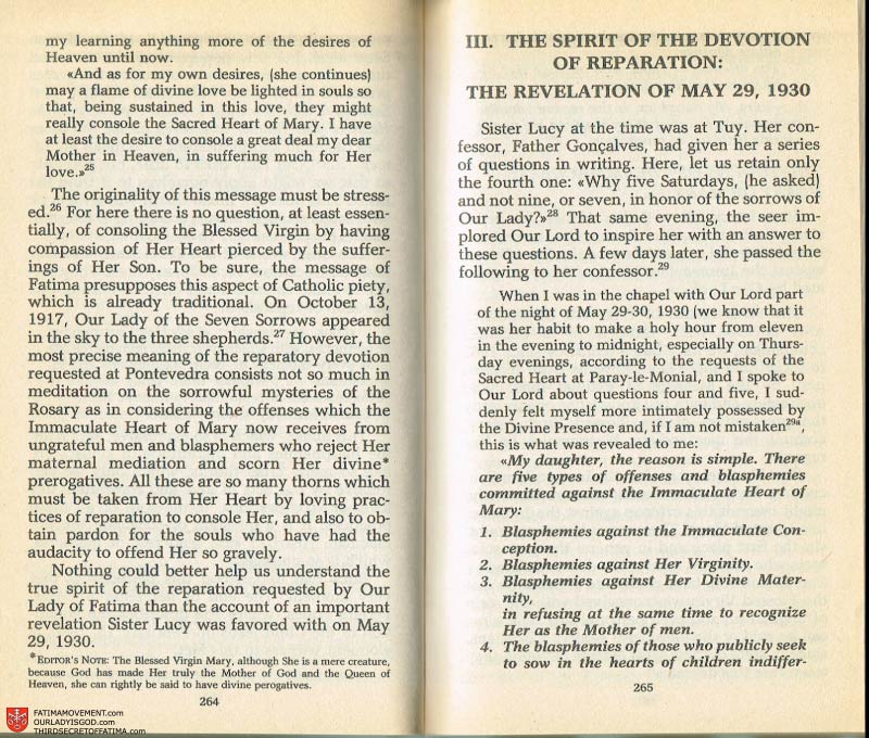 The Whole Truth About Fatima Volume 2 pages 250-251