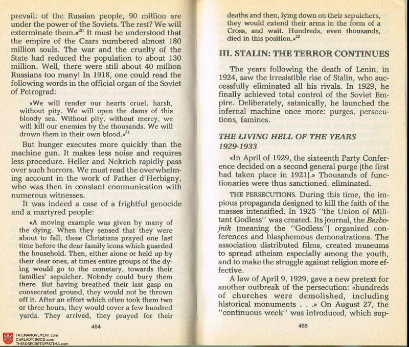 The Whole Truth About Fatima Volume 2 pages 432-433