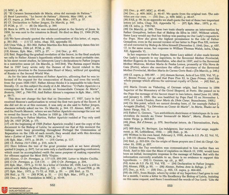 The Whole Truth About Fatima Volume 2 pages 530-531