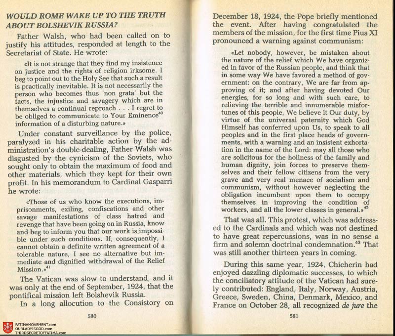The Whole Truth About Fatima Volume 2 pages 558-559