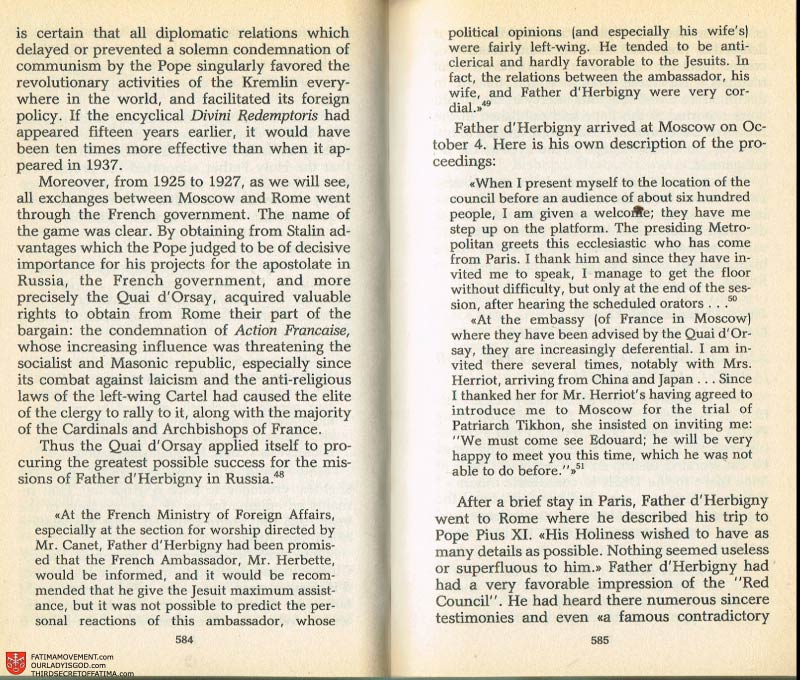 The Whole Truth About Fatima Volume 2 pages 562-563