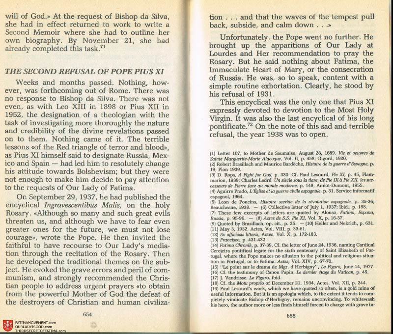 The Whole Truth About Fatima Volume 2 pages 632-633