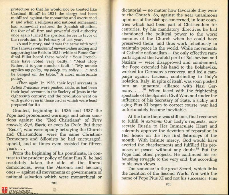 The Whole Truth About Fatima Volume 2 pages 678-679