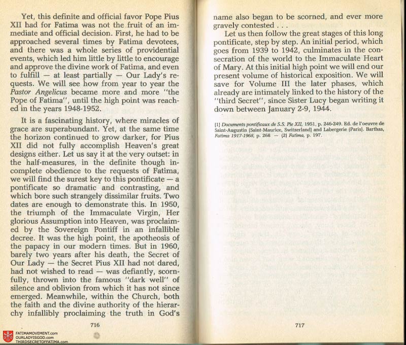 The Whole Truth About Fatima Volume 2 pages 694-695