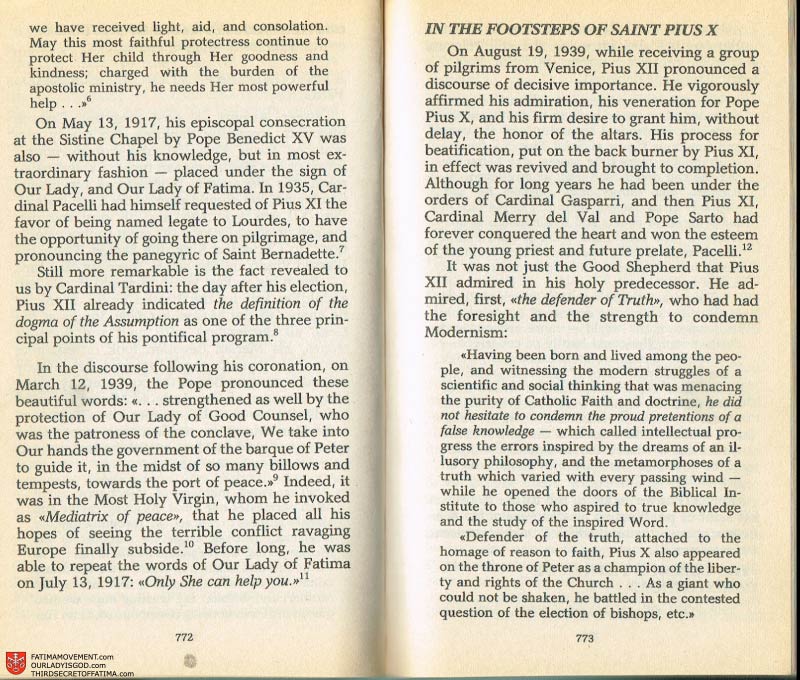 The Whole Truth About Fatima Volume 2 pages 750-751
