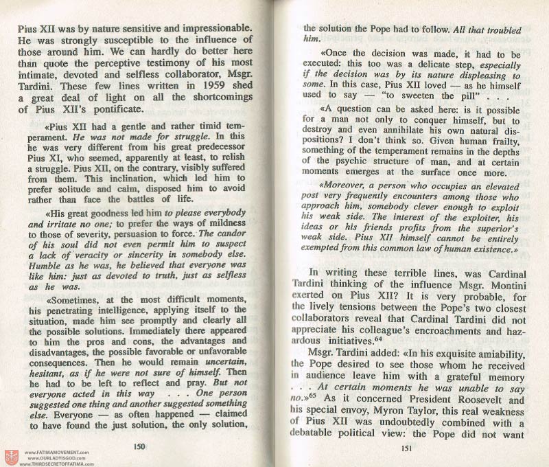 The Whole Truth About Fatima Volume 3 pages 150-151