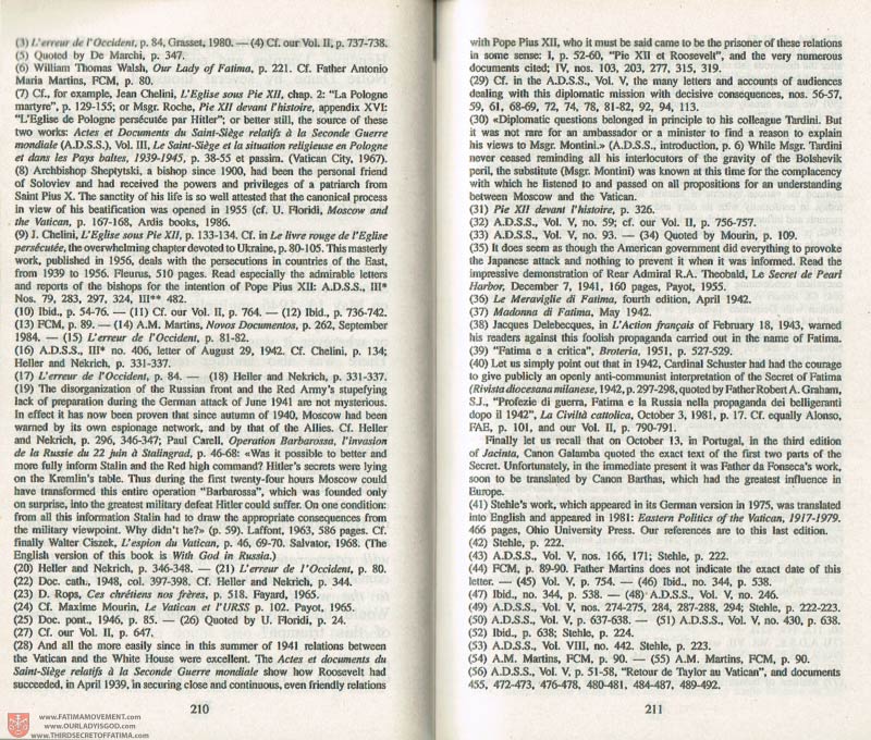 The Whole Truth About Fatima Volume 3 pages 210-211