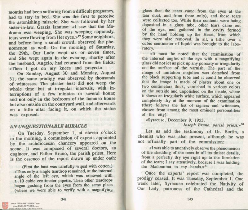 The Whole Truth About Fatima Volume 3 pages 342-343