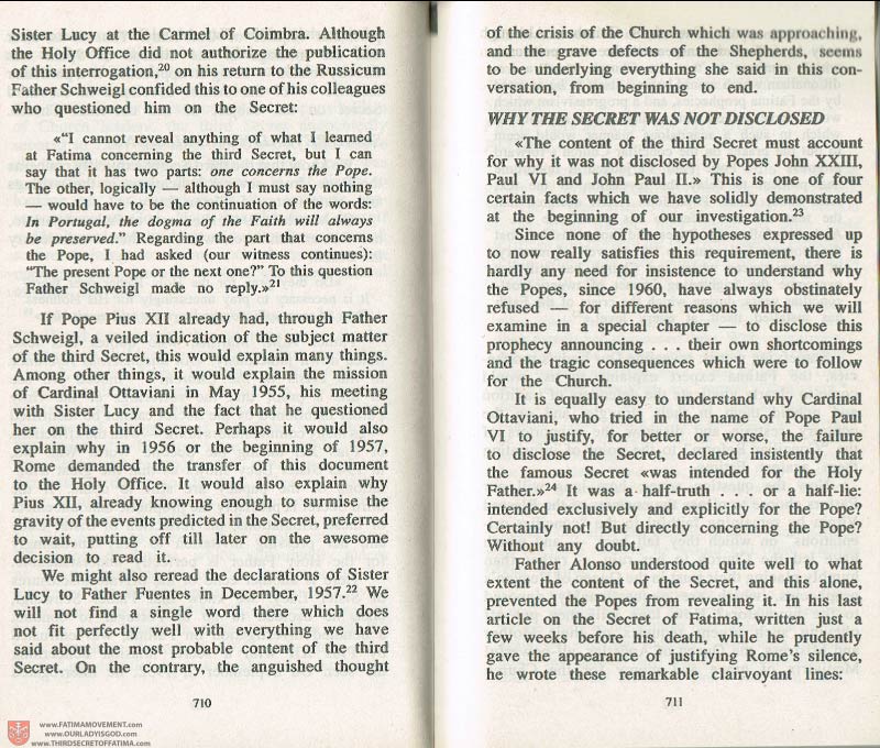 The Whole Truth About Fatima Volume 3 pages 710-711