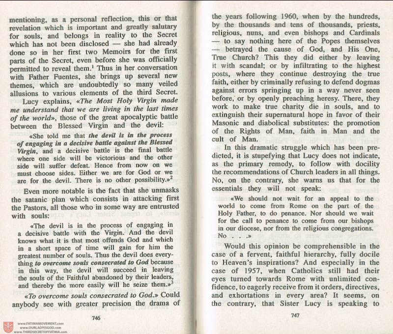 The Whole Truth About Fatima Volume 3 pages 746-747