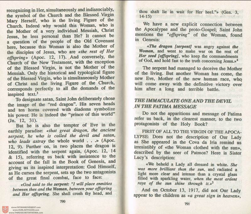 The Whole Truth About Fatima Volume 3 pages 790-791
