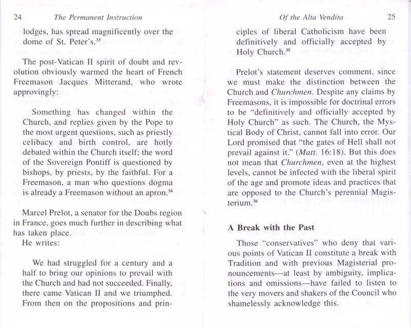 The Permanent Instruction of the Alta Vendita: A Masonic Blueprint for the Subversion of The Catholic Church page 24-25