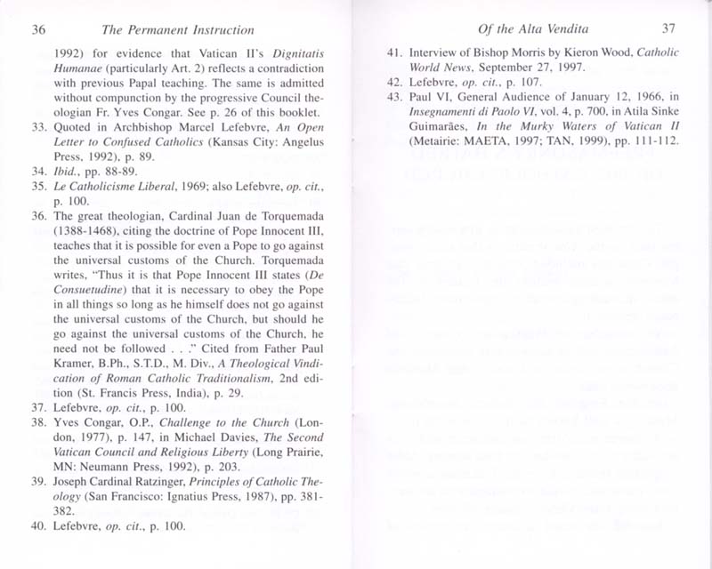 The Permanent Instruction of the Alta Vendita: A Masonic Blueprint for the Subversion of The Catholic Church page 36-37