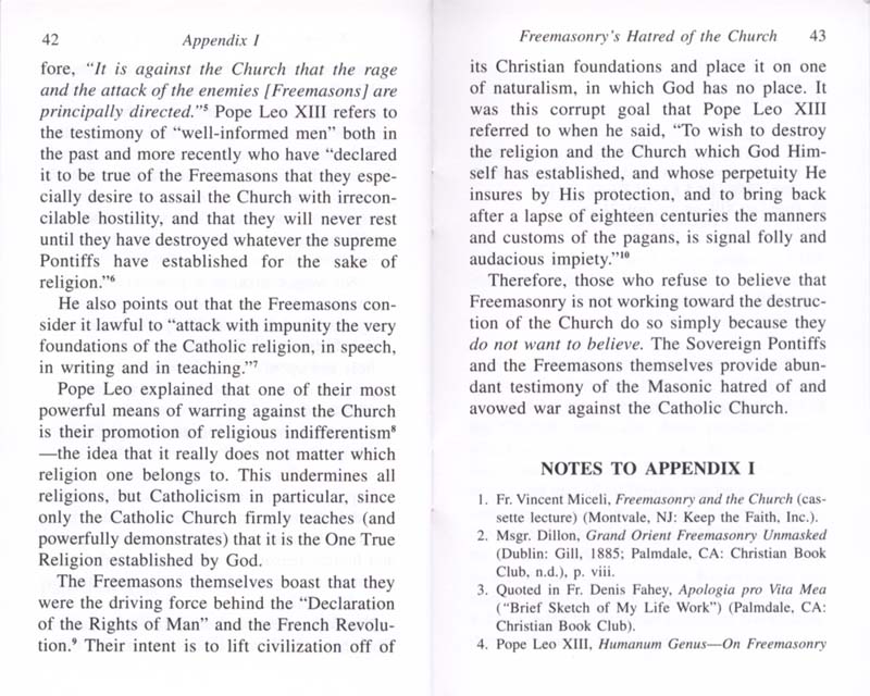 The Permanent Instruction of the Alta Vendita: A Masonic Blueprint for the Subversion of The Catholic Church page 42-43