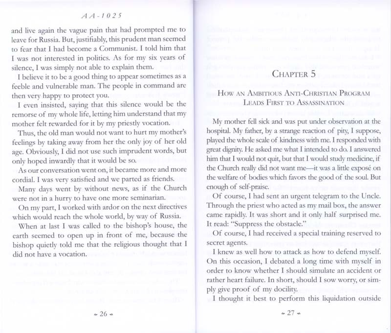 Memoirs of the Communist Infiltration Into the Catholic Church p. 26-27