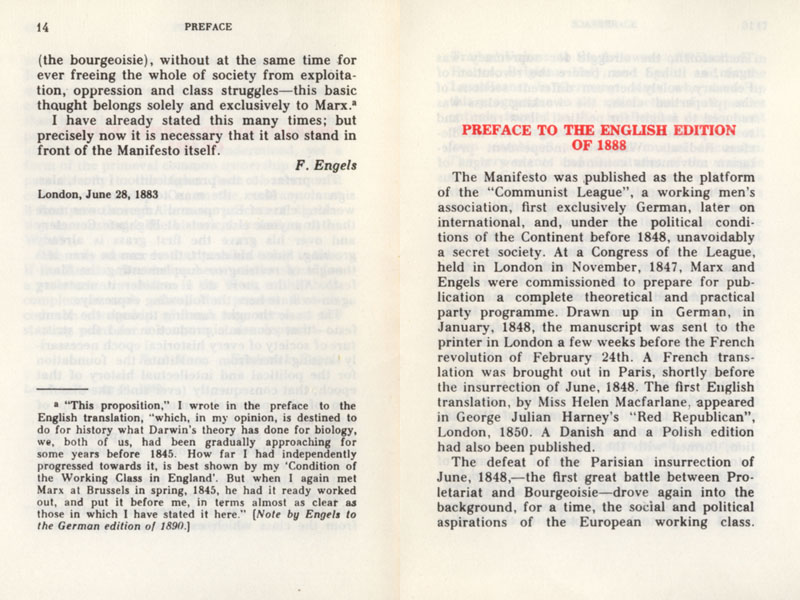 Jewish Freemason Karl Marx's Communist Manifesto, 1977 copy page 0098