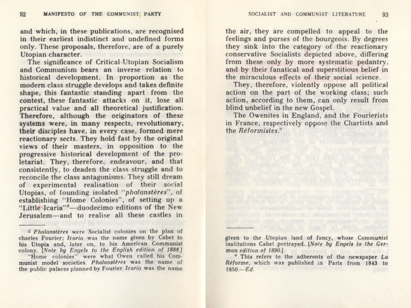 Jewish Freemason Karl Marx's Communist Manifesto, 1977 copy page 049