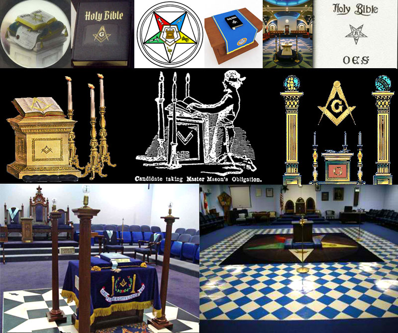 Freemasons promote and worship the Bible in their secret ceremonies