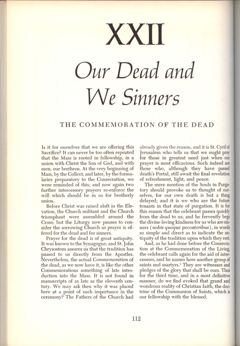 Freemason Bishop Fulton Sheen “The Mass” in 1958, page 112