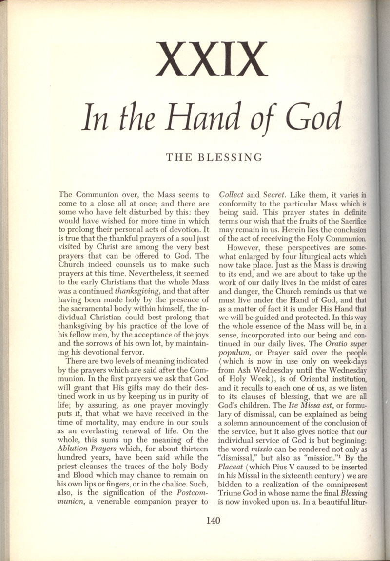 Freemason Bishop Fulton Sheen “The Mass” in 1958, page 140