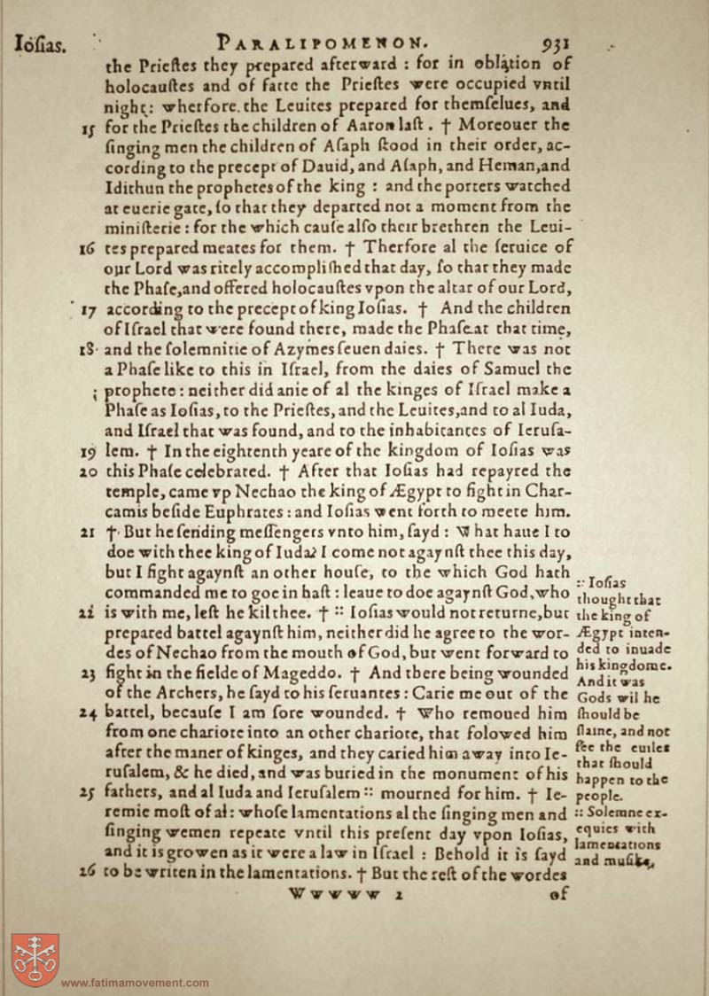 Original Douay Rheims Catholic Bible scan 0951