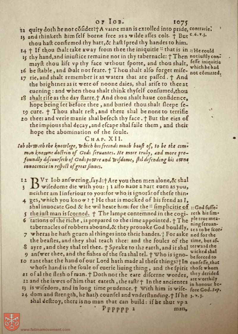 Original Douay Rheims Catholic Bible scan 1095
