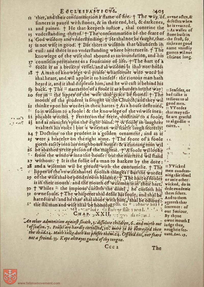 Original Douay Rheims Catholic Bible scan 1538
