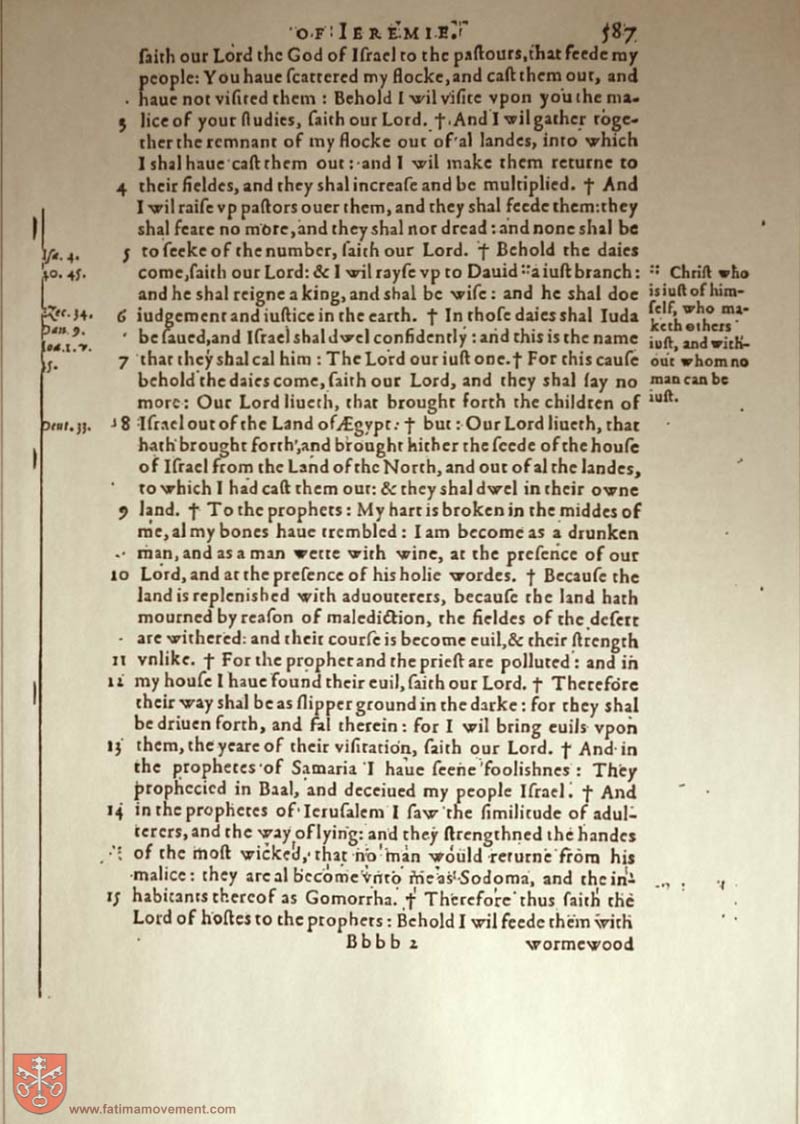 Original Douay Rheims Catholic Bible scan 1722