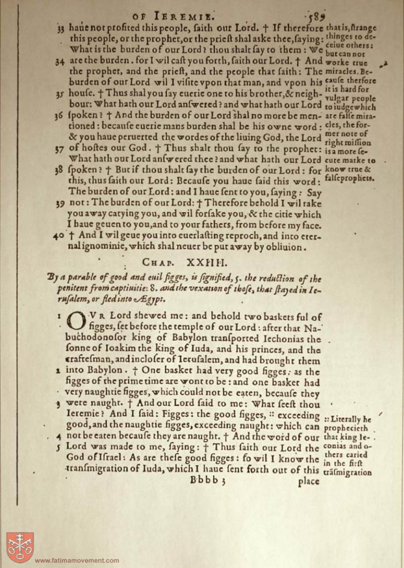Original Douay Rheims Catholic Bible scan 1724