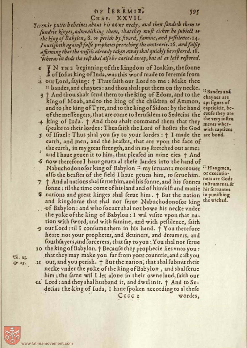 Original Douay Rheims Catholic Bible scan 1730
