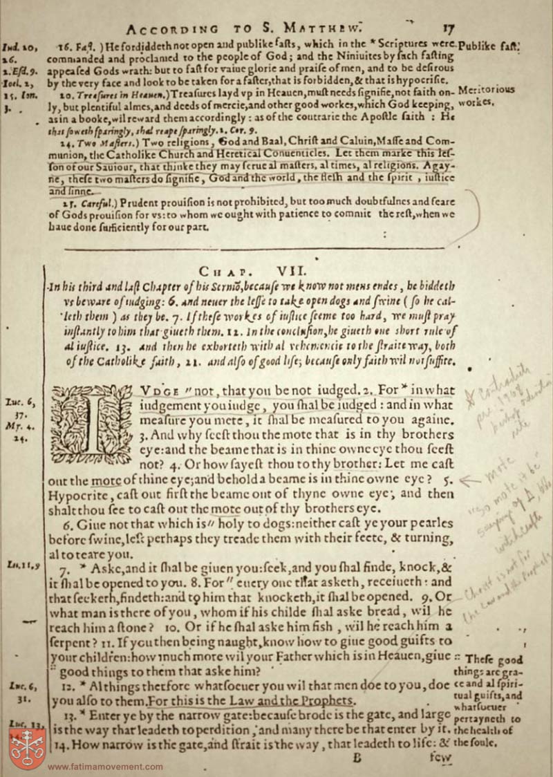 Original Douay Rheims Catholic Bible scan 2305