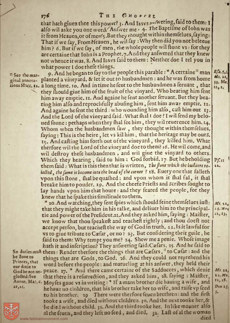 Original Douay Rheims Catholic Bible scan 2464