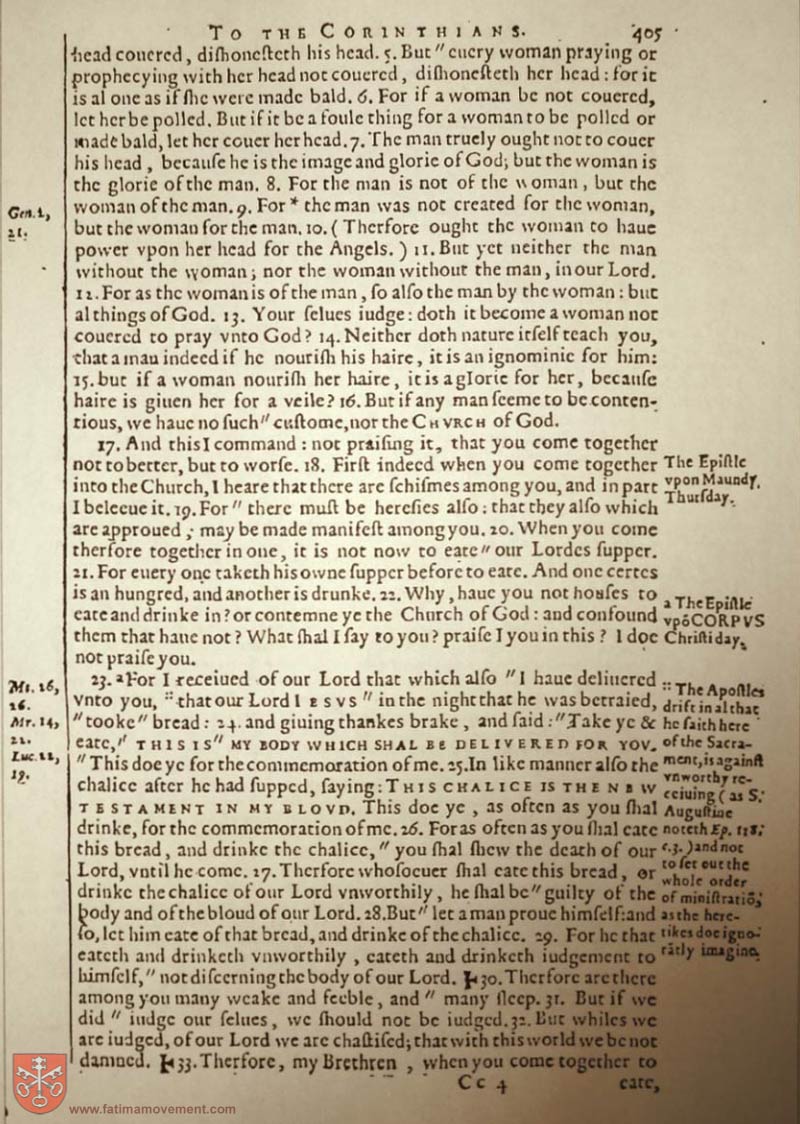 Original Douay Rheims Catholic Bible scan 2694