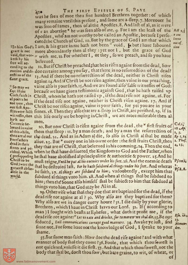 Original Douay Rheims Catholic Bible scan 2709