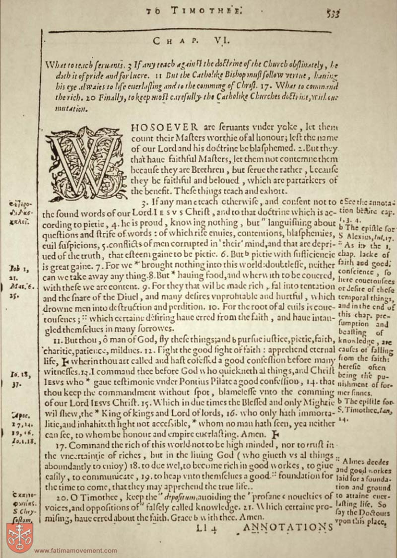 Original Douay Rheims Catholic Bible scan 2822