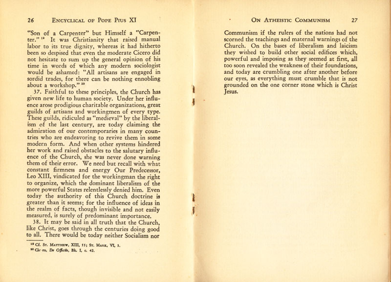 Antipope Pius XI Atheistic Communism Encyclical scan 15