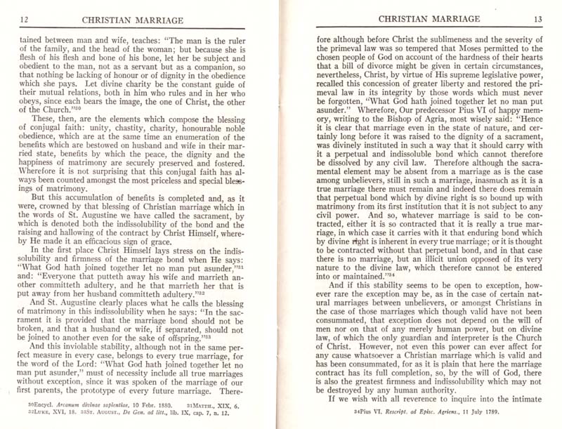 Pius XI Encyclical Christian Marriage page 08
