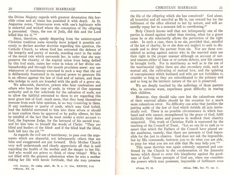 Pius XI Encyclical Christian Marriage page 12