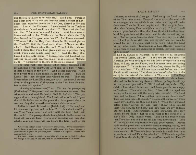 Pages 165-6 of Volume I of the Babylonian Talmud