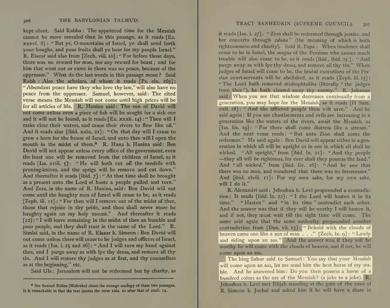 Pages 306-307 of Volume XVI of the Babylonian Talmud