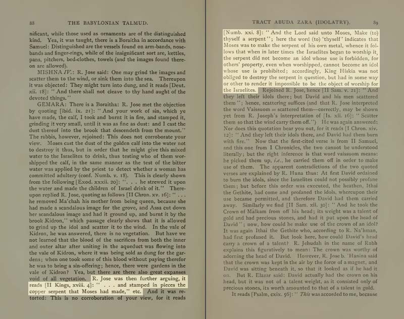 Pages 88-89 of Volume XVIII of the Babylonian Talmud